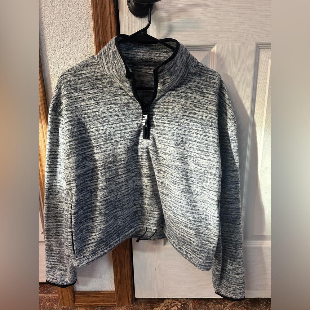 Two PINK women’s hoodies.